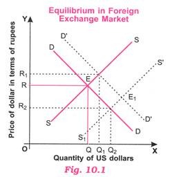 Equilibrium in Foreign Exchange Market