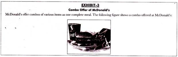 Combo offer of McDonald's