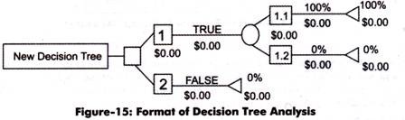 Format of Decision Tree Analysis