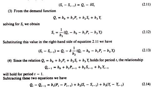 Houthakker's and Taylor's dynamic model