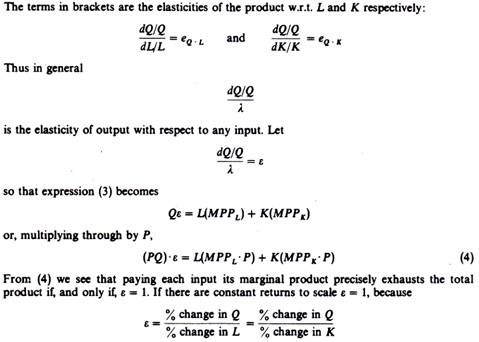 Mathematical Proof of Clark-Wicksteed-Walras 'Product Exhaustion' Theorem- Part 3