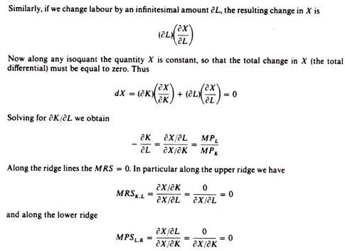 Proof of Equation of isoquant