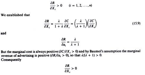 Minimum Profit Constraint in Baumol's Assumption