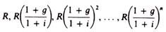 Discount Formula of Baumol's Dynamic Model