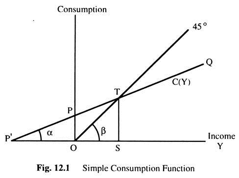 Simple Consumption Function