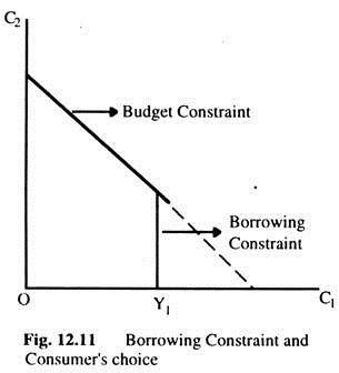 Borrowing Constraint and Consumer's Choice