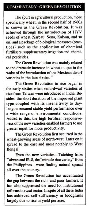 Commentary: Green Revolution