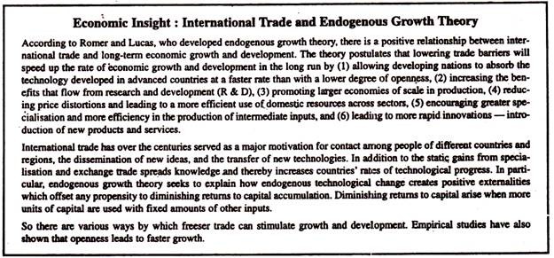 Economic Insight: International Trade and Endogenous Growth Theory