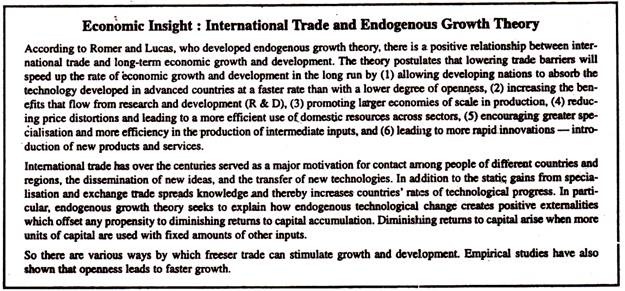 Economic Insight: International Trade and Endogenous Growth Theory