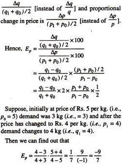 Completely Elastic Demand & Arc Elasticity