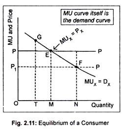Equilibrium of a Cosumer