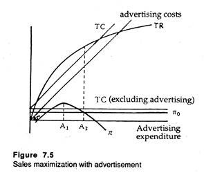 Sales maximization with advertisement