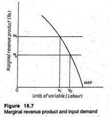 Marginal revenue product and input demand