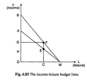Income-Leisure Budget Lines