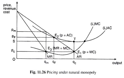 Pricing Under Natural Monopoly