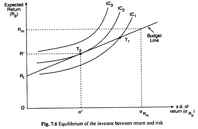 Equilibrium of the Investor between Return and Risk