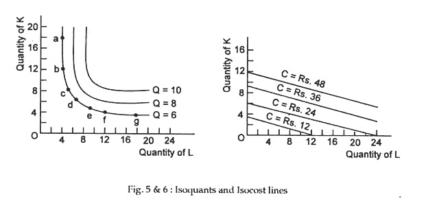 Isoquants and isocost lines