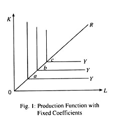 Production Function with Fixed Coefficients